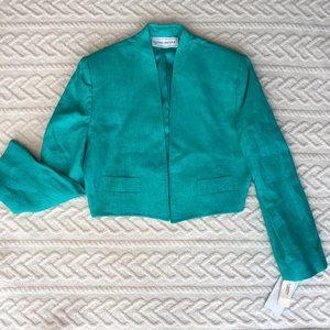 Evan Picone Cropped Blazer Jacket Women's Size 10